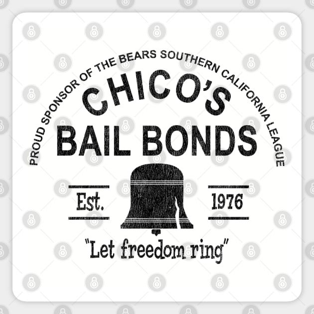 Chico's Bail Bonds Sponsor Lts Worn Sticker by Alema Art